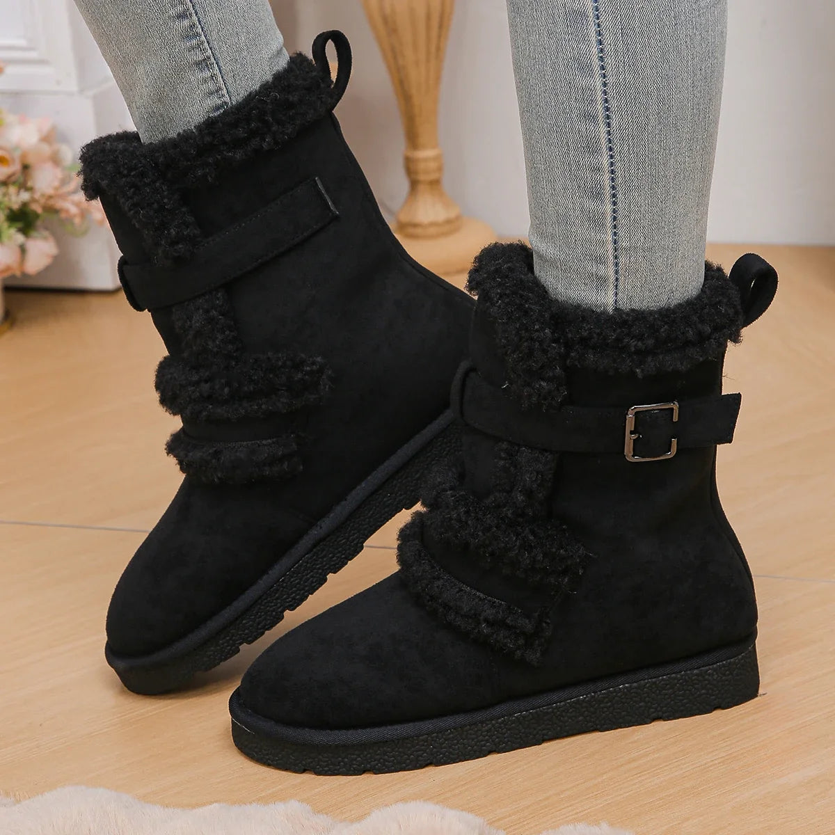 Women's Cozy Luxe Winter Snow Boots