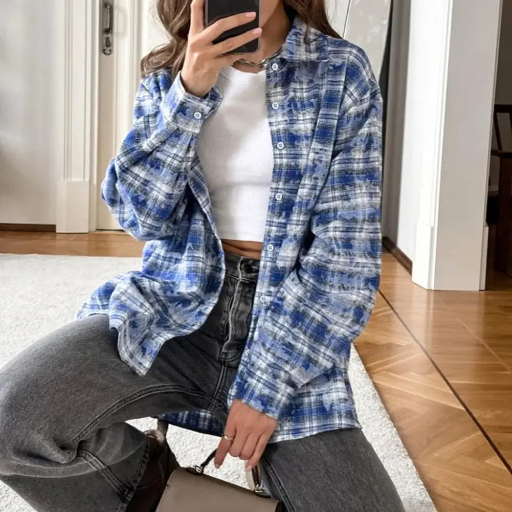 Urban Flair Long Sleeve Plaid Shirt