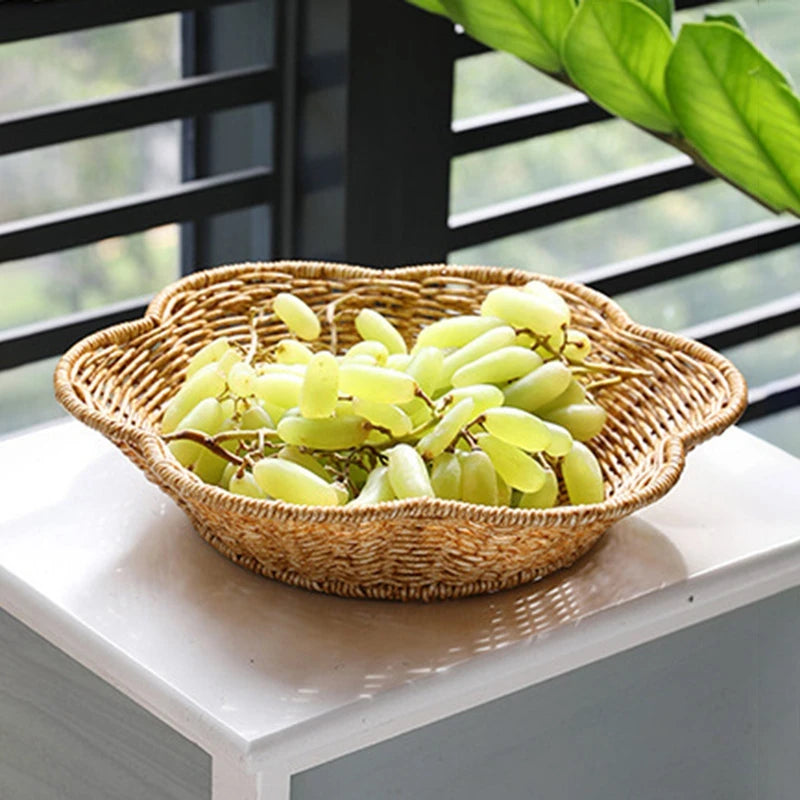 Handcrafted Rattan Fruit Basket