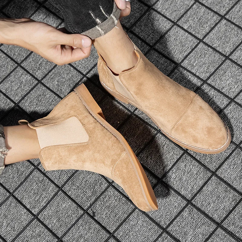 Modern Suede Chelsea Boots