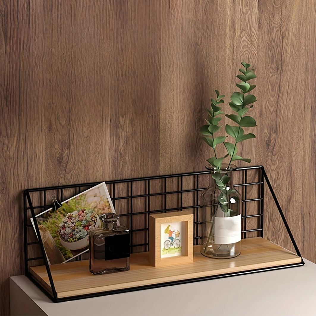 Industrial Chic Floating Display Shelf