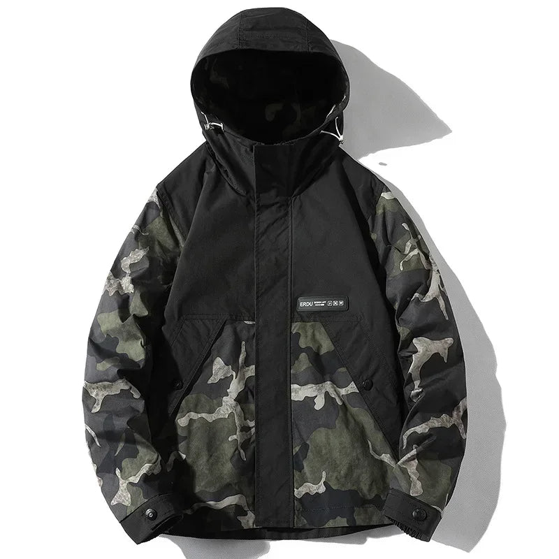 Camo Stride Windbreaker Jacket