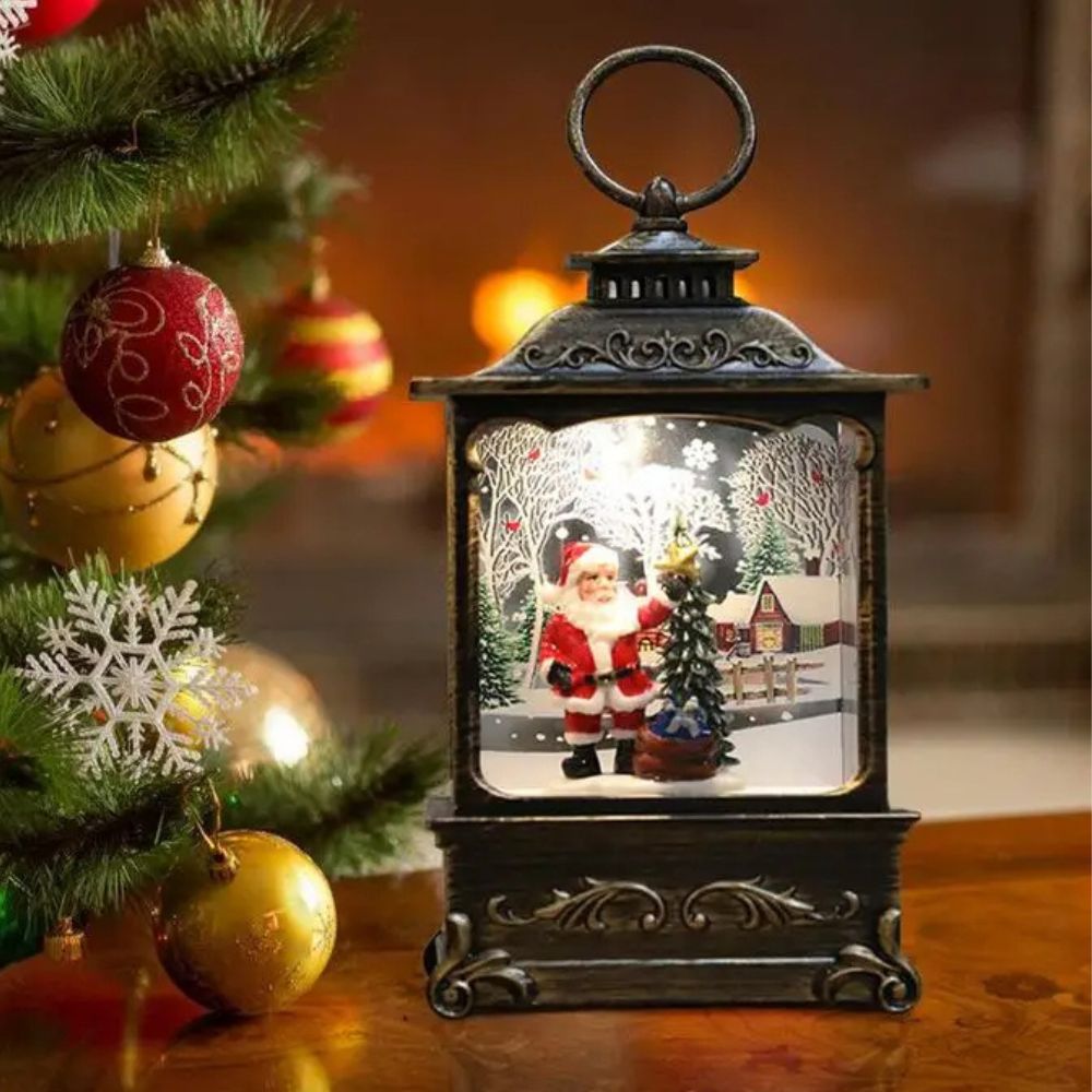 Santa's Magical LED Snow Globe