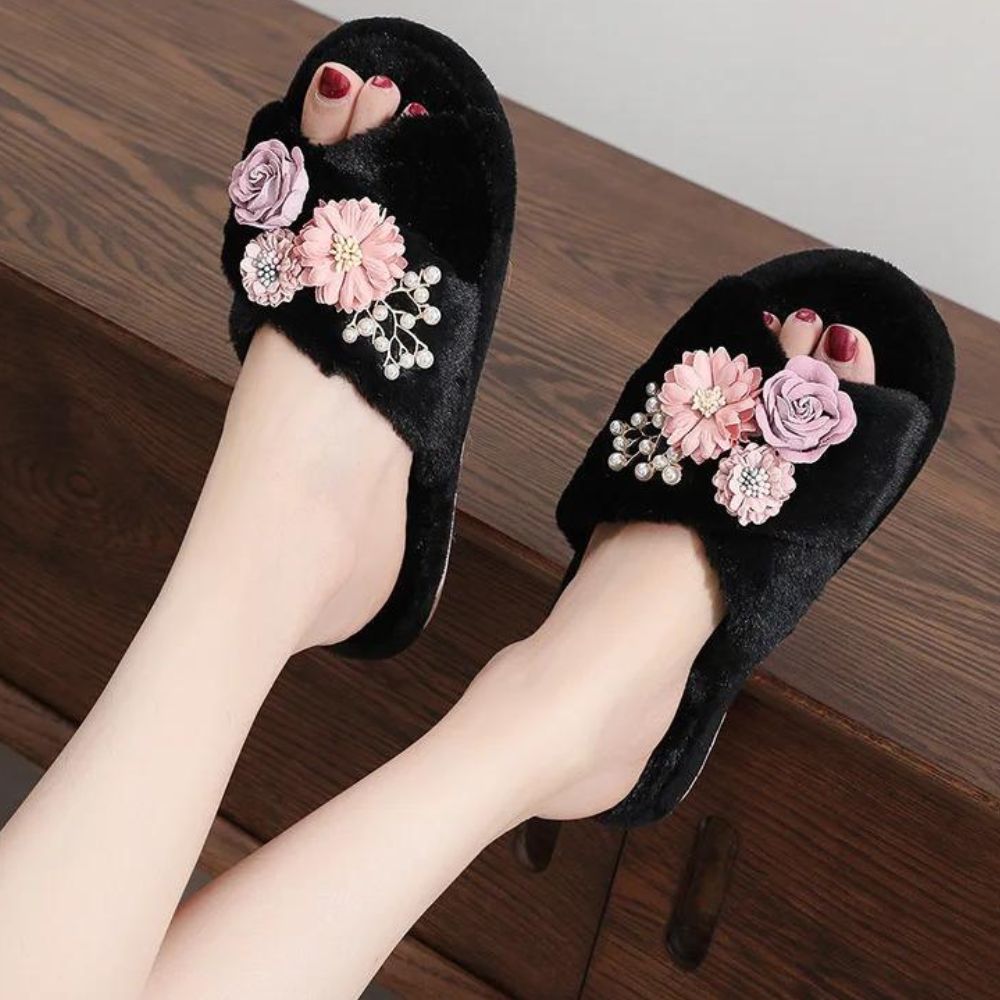 Blossom Luxe Cozy Slides