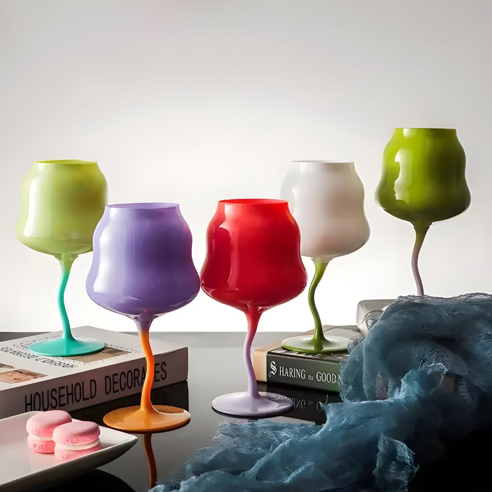 Artisan Swirl Wine Glasses