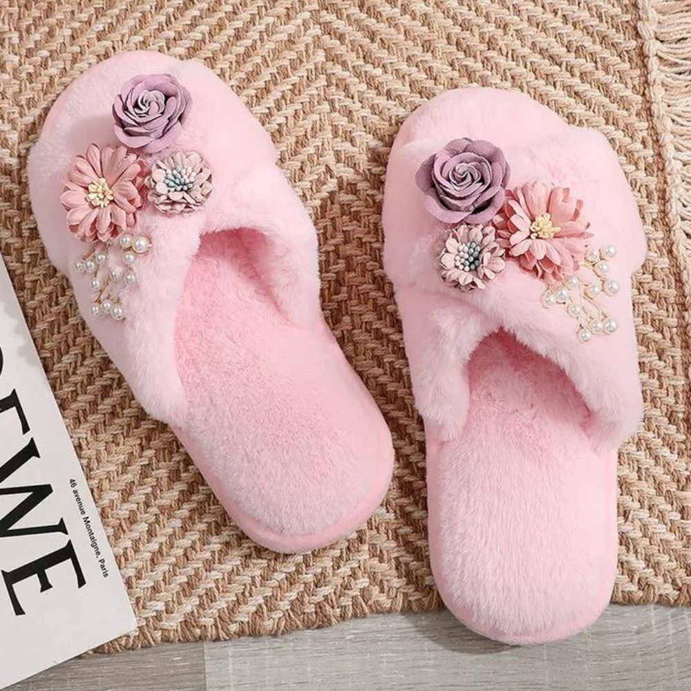 Blossom Luxe Cozy Slides