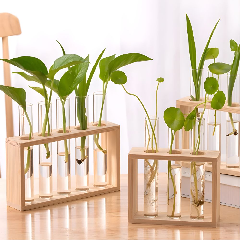 Nature’s Lab Wood Frame Vase