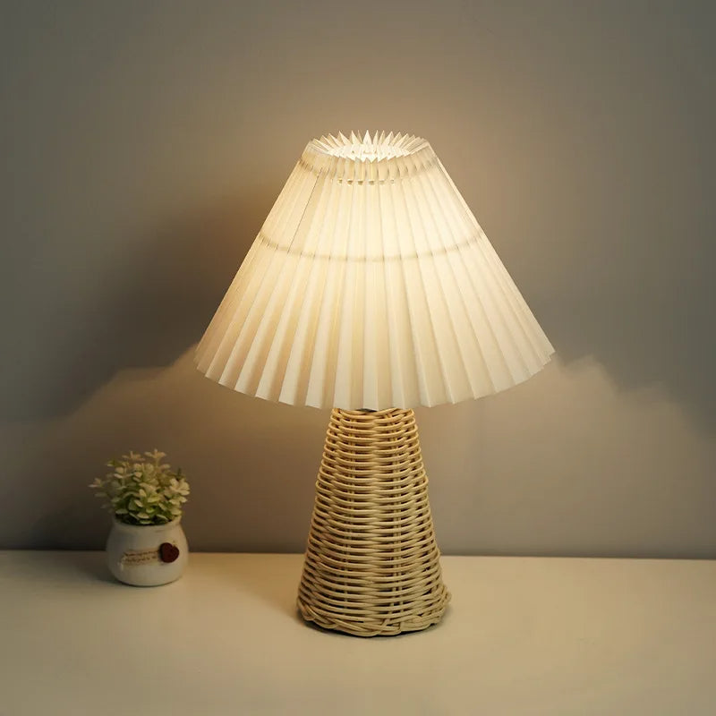 Artisan Rattan Bedside Lamp