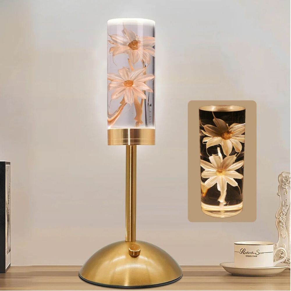 FloraGlow Serenity Lamp - Creative Floral LED with Touch Control