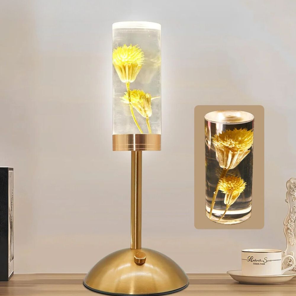 FloraGlow Serenity Lamp - Creative Floral LED with Touch Control