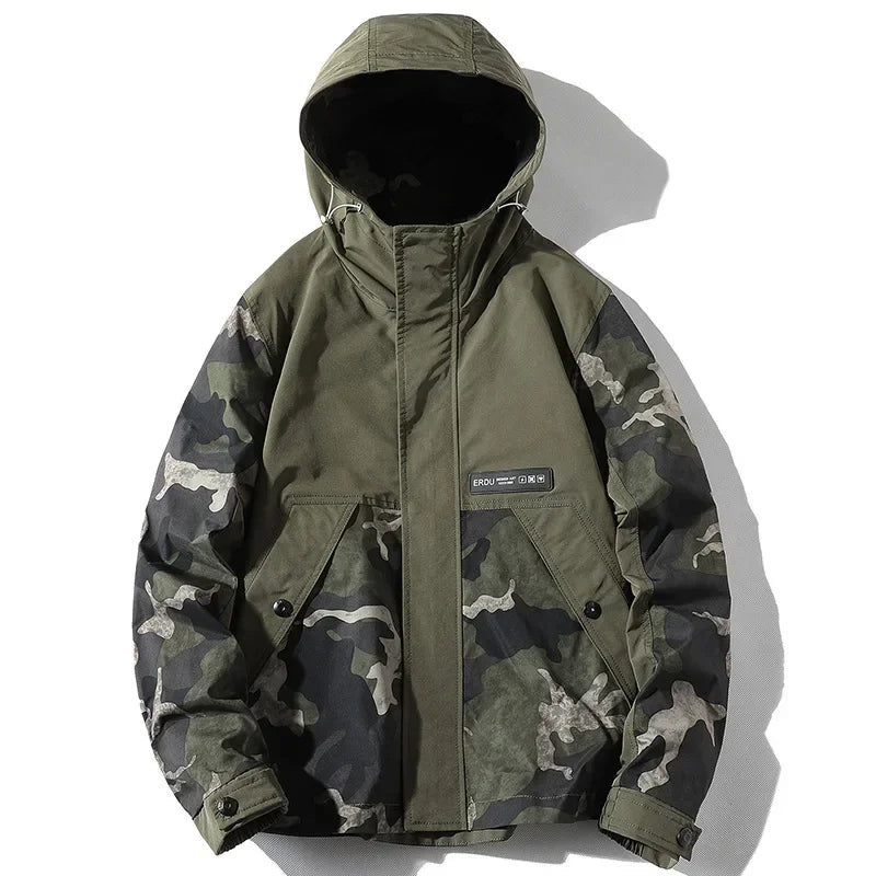 Camo Stride Windbreaker Jacket