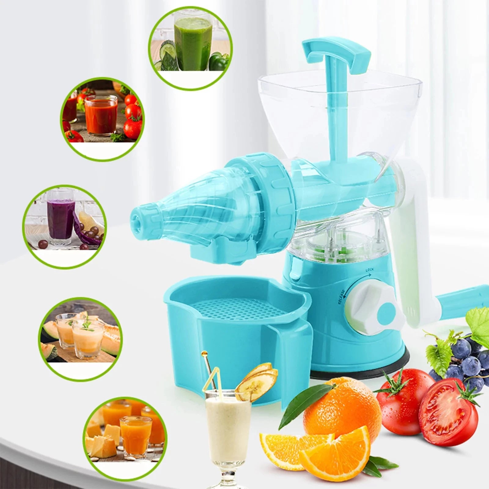 Twist-N-Squeeze Hand Crank Juicer