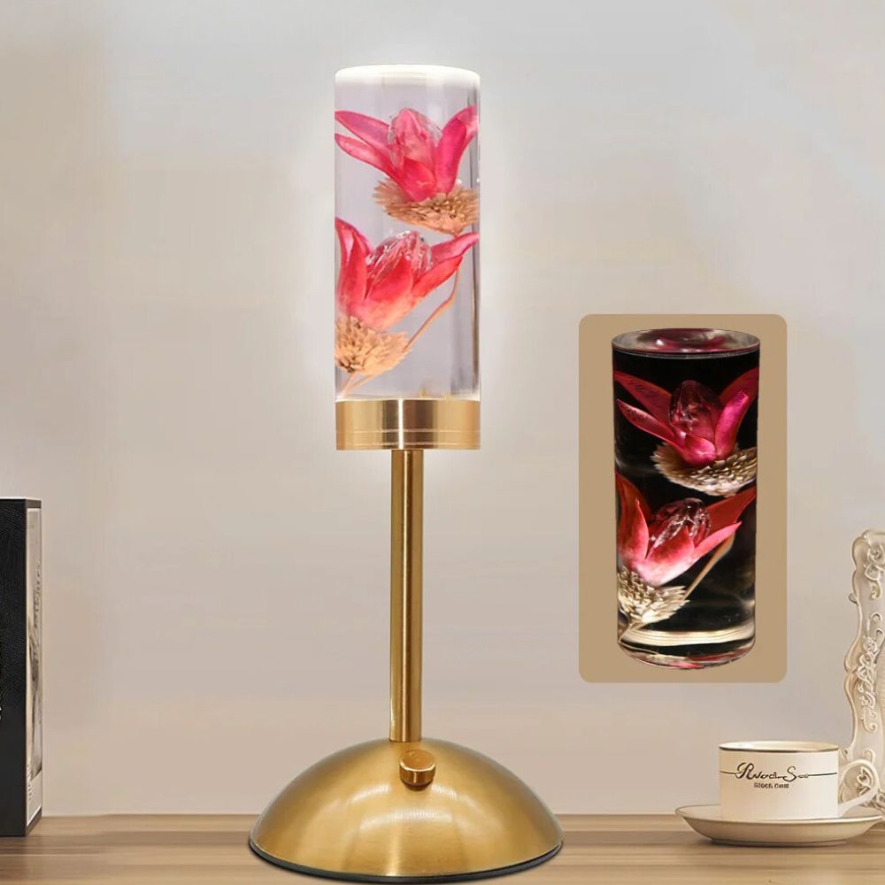 FloraGlow Serenity Lamp - Creative Floral LED with Touch Control