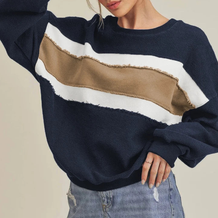 Cozy Contrast Striped Sweater