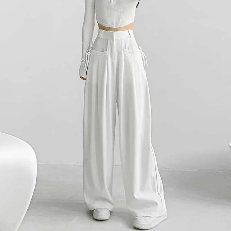 Classic High-Waist Relaxed Fit Trousers