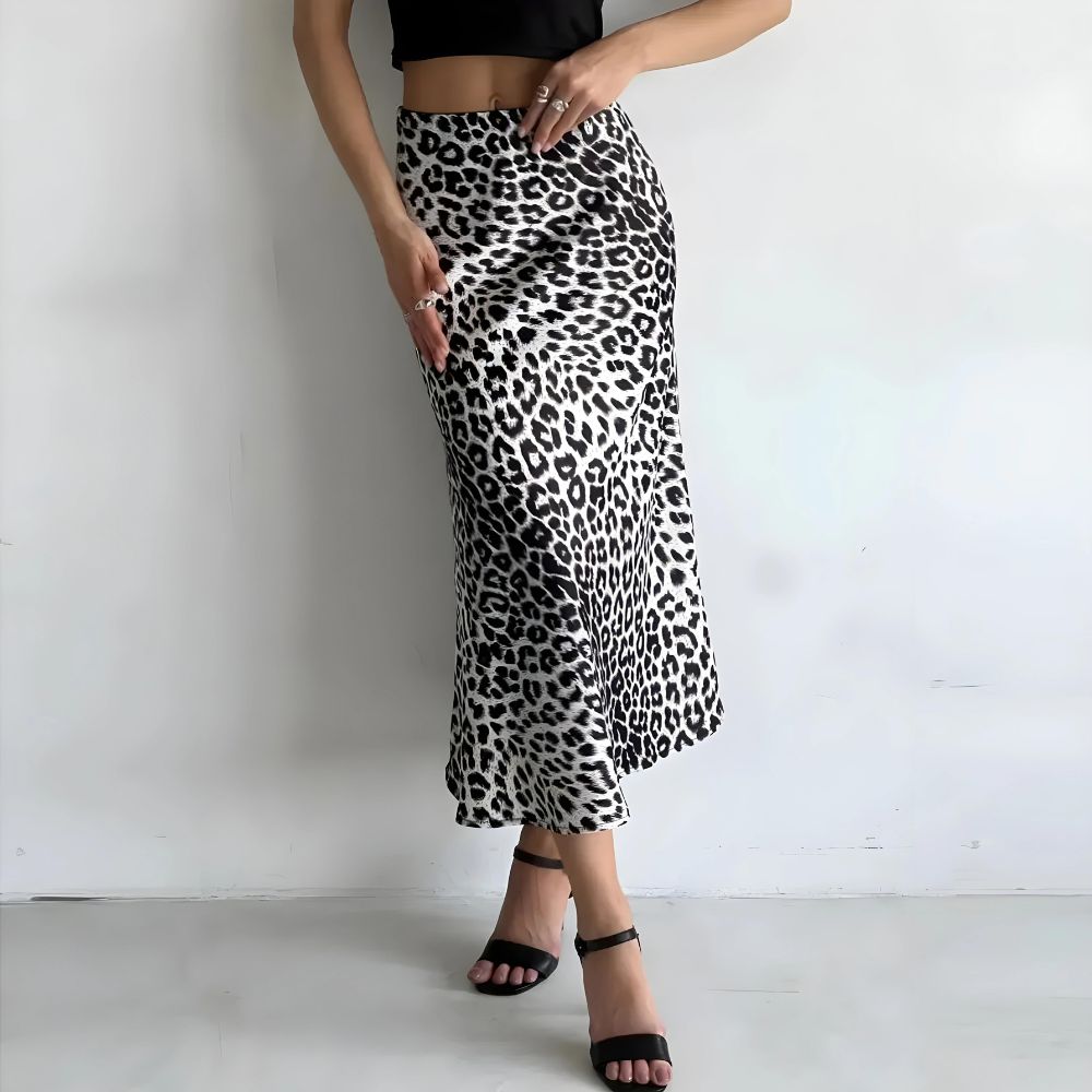 Wild Whisper Satin Skirt